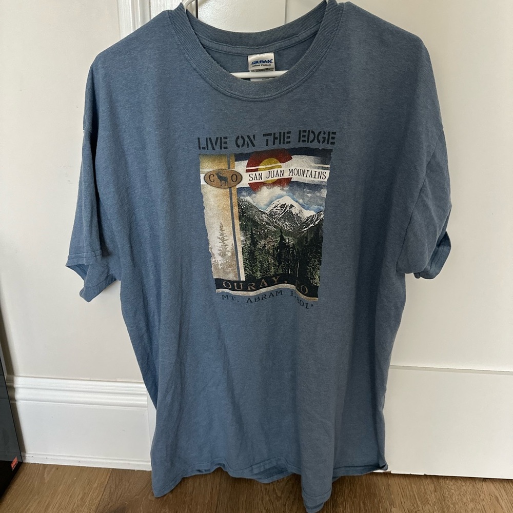 Gildan Blue Graphic T-Shirt